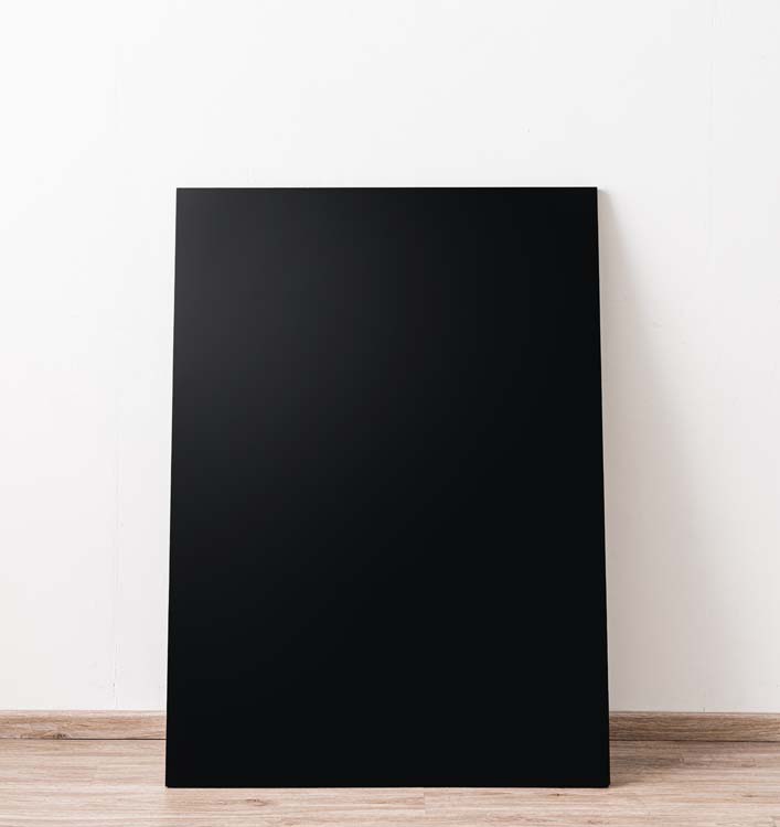 Paroi arrière pour îlot de cuisine Plenti noir/aspect bois 120cm