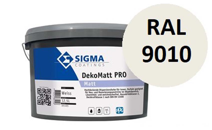 Sigma Dekomat Pro RAL 9010 12,5L