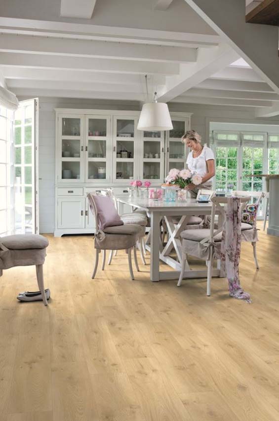 Vinyl vloer Quick-Step Blos plank 5mm eik natuur 125,1x18,9cm