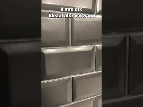 Metrotegel zwart mat 7.5x15cm