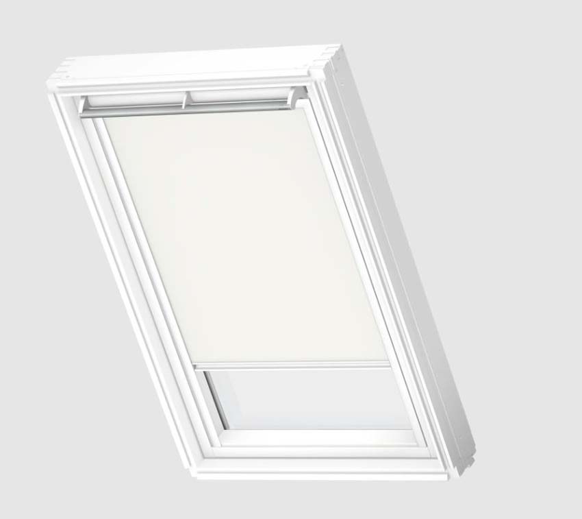 Rolgordijn Velux verduisterend handbediend wit CK01 1025SWL