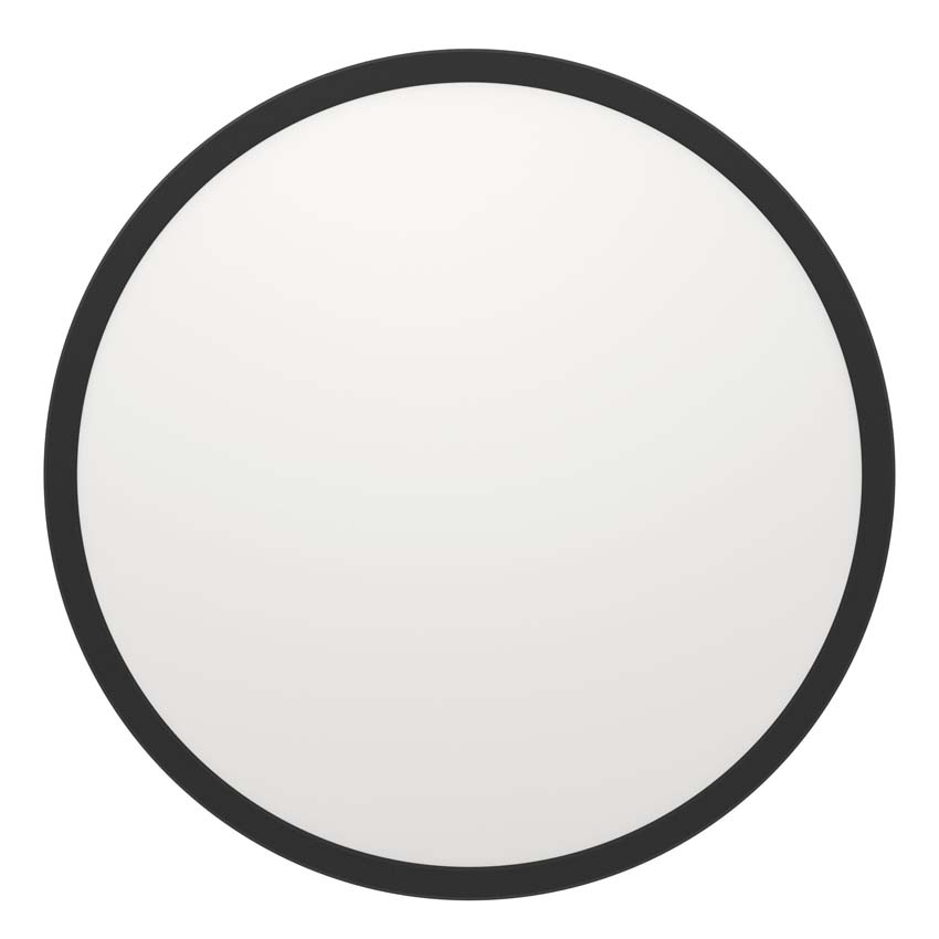 Plafonnier - Noir - Ø50cm - Dimmable - LED - 1x36W - 2700-6500K - télécommande