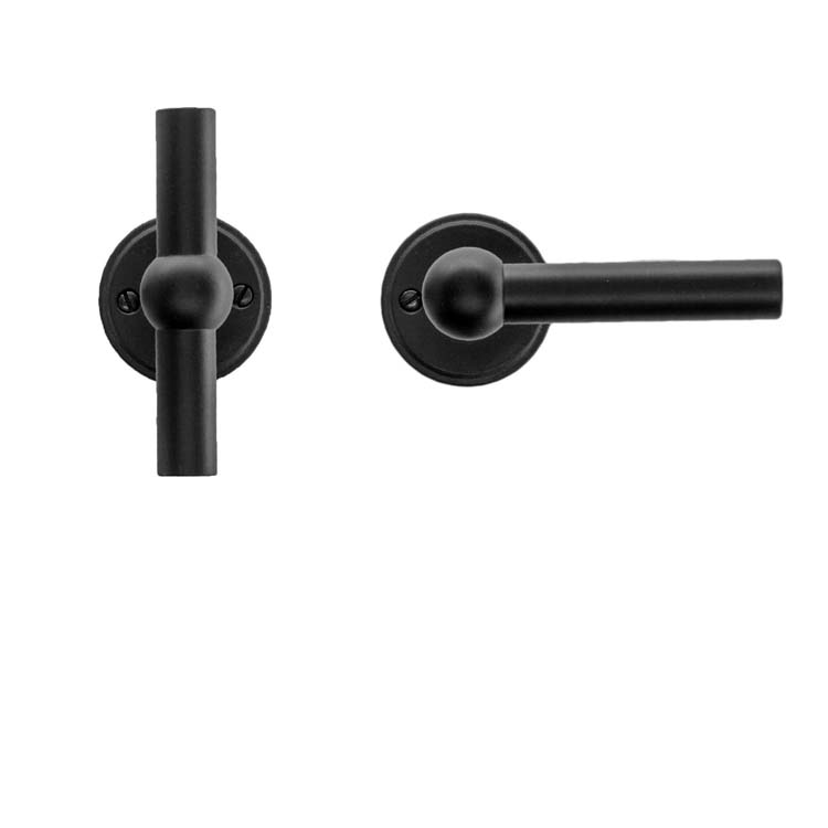 Poignée de porte pro grado T+L noir sans rosace