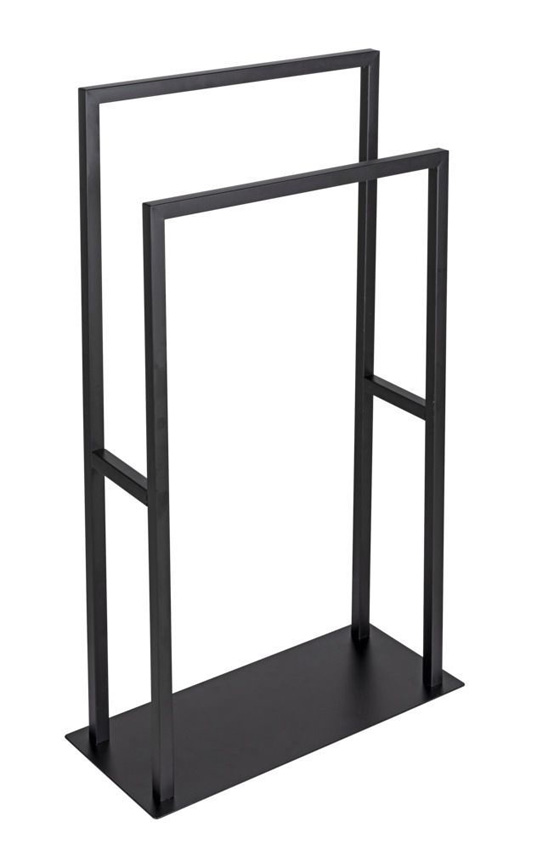 Porte-serviettes Wenko Rivaltana sur pied noir 46 cm