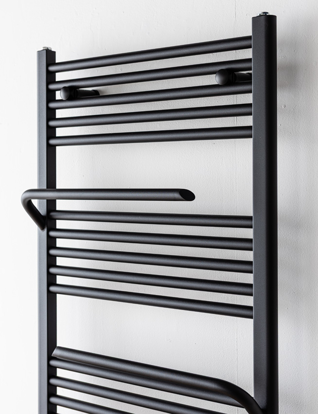 Handdoekradiator Dale enkel 180x60cm zwart 946Watt