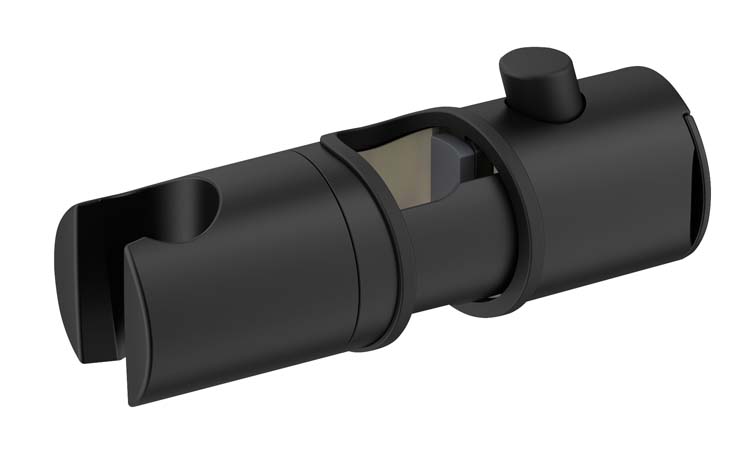 Support coulissant pour barre de douche Liberta noir