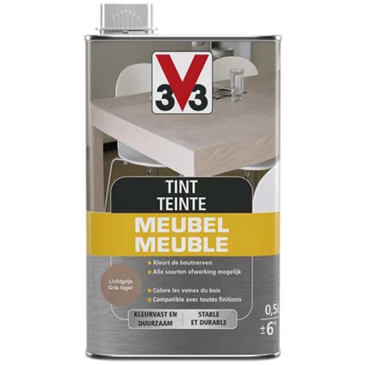 V33 meubeltint deco mat licht grijs 0,5L