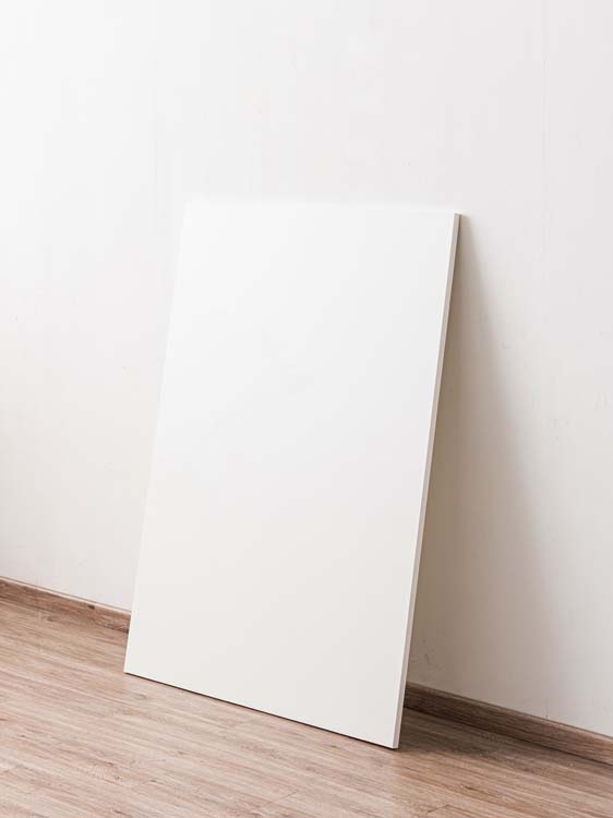 Paroi arrière pour îlot de cuisine Plenti blanc 120cm