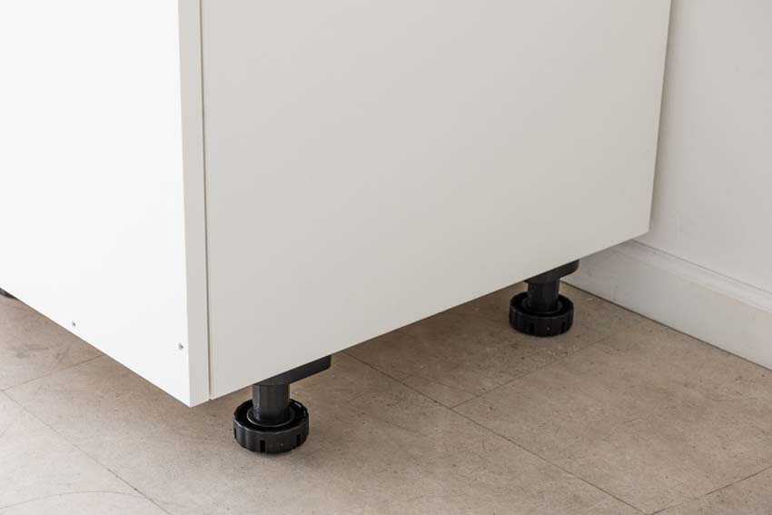 Armoire de cuisine d'angle Plenti blanc 112cm droite