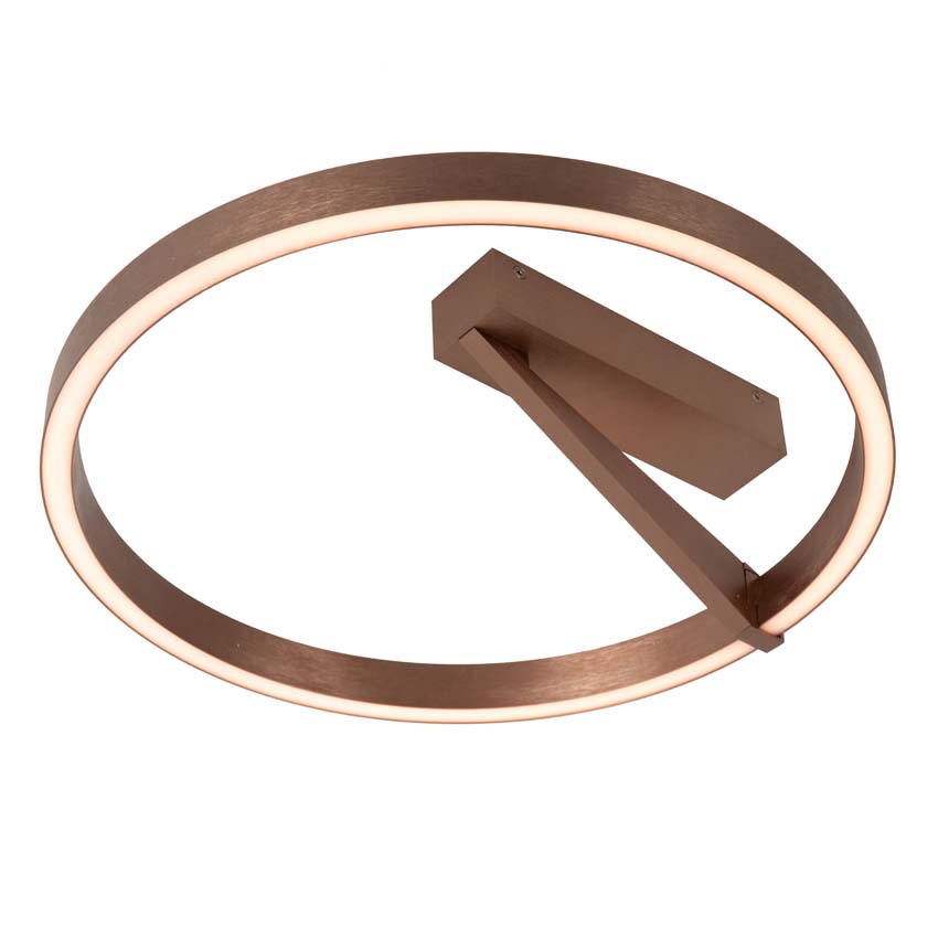 Lucide Premium Applause - Plafonnier - Ø40cm - LED dimmable - CCT - 1x26W 2200K/4000K - Café