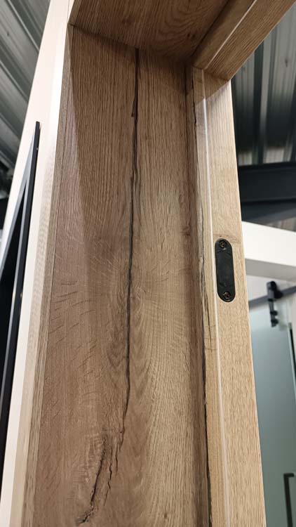 Complete deur pro steel look RW Oak 3R fumé 83x201.5cm Links