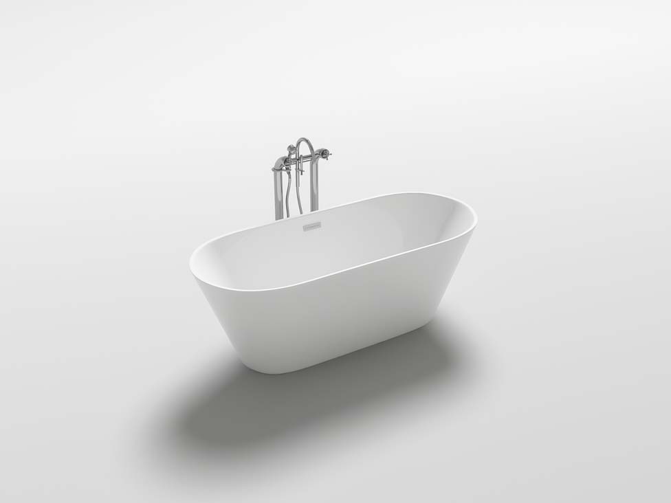 Vrijstaand bad Belle glanzend wit 170x80cm