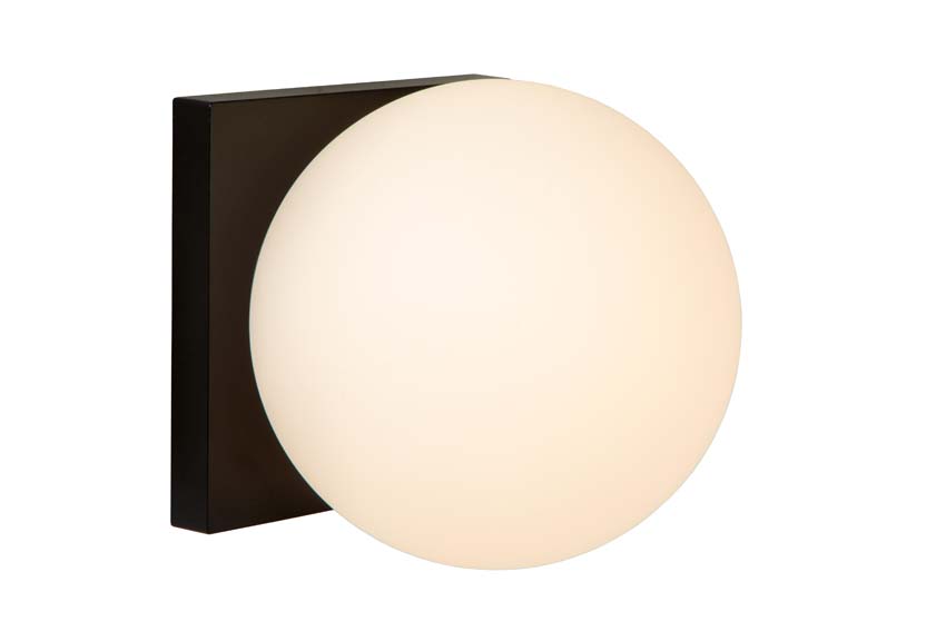 Plafondlamp Badkamer - Ø13,5cm - LED Dimbaar to warm - 1x12W 1800K/3000K - IP40 - Zwart
