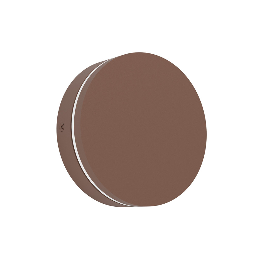 Applique murale - rouille - 14x14x4,7cm - LED - 1x8W - 2700/4000/6500K - 950lm - IP44 - rond