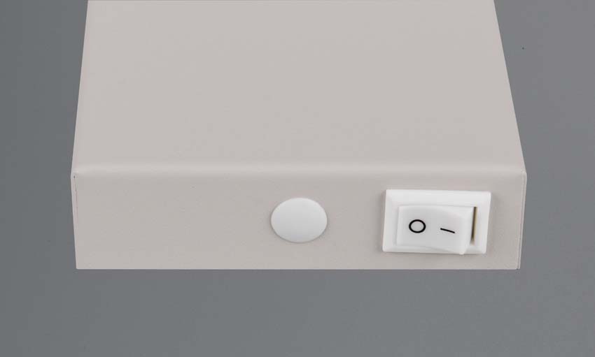 Applique murale - Gris - 9x15x14cm - Dimmable - GU10 - 1x10W