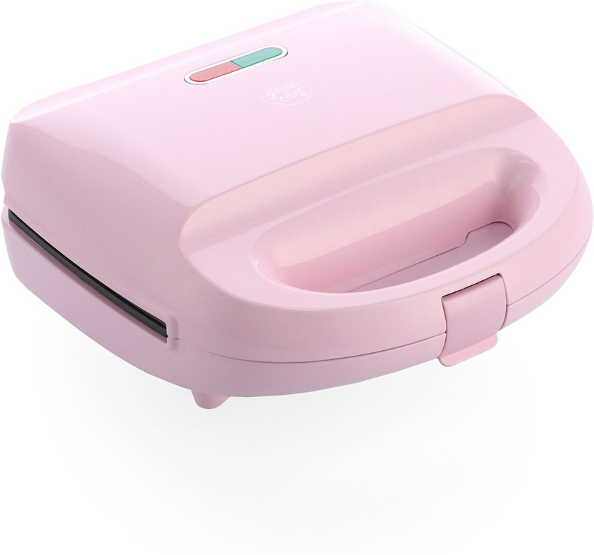 3-in-1 croque-, wafel- en paninimachine roze antikleeflaag & PFAS-vrij