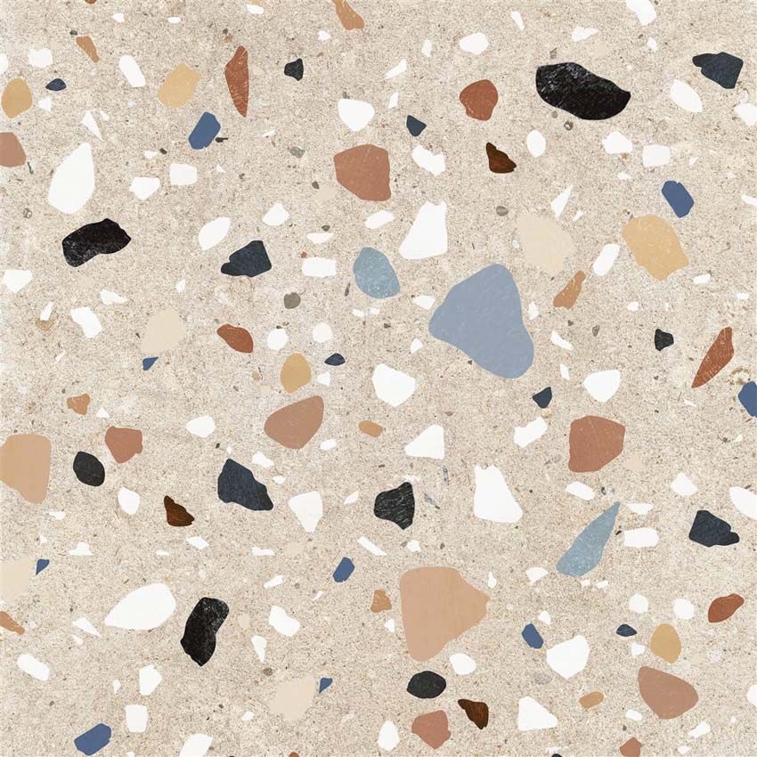 Carrelage de sol et mural Amigos terrazzo 60x60cm