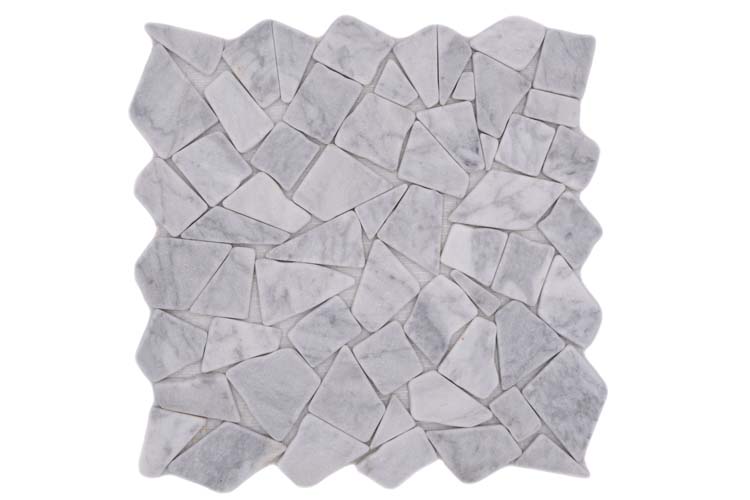 Mosaïque Flagstone carrara blanche 30,5 x 30,5 cm