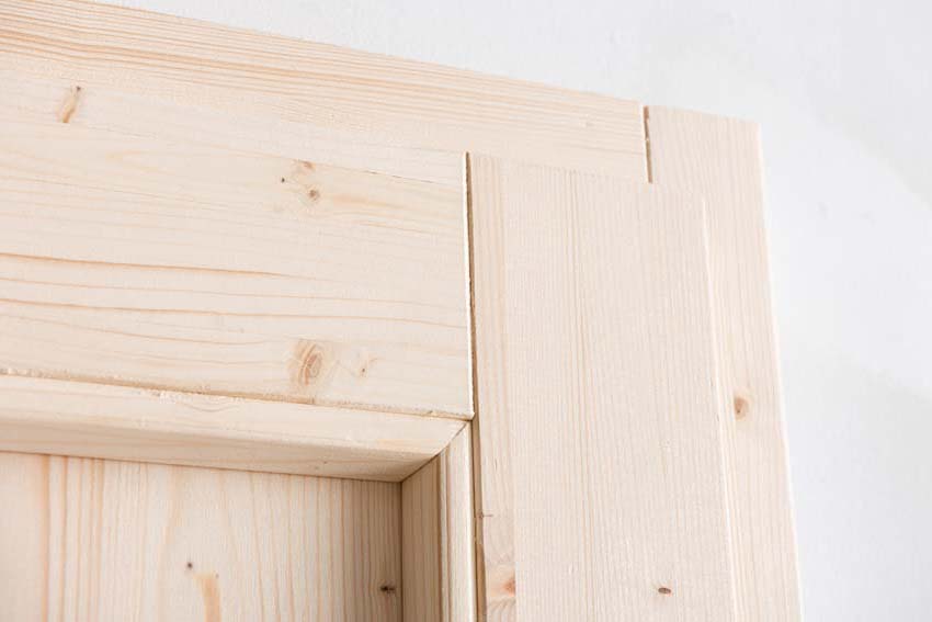 Porte extérieure bois Gargano 980x1980mm poussant à droite