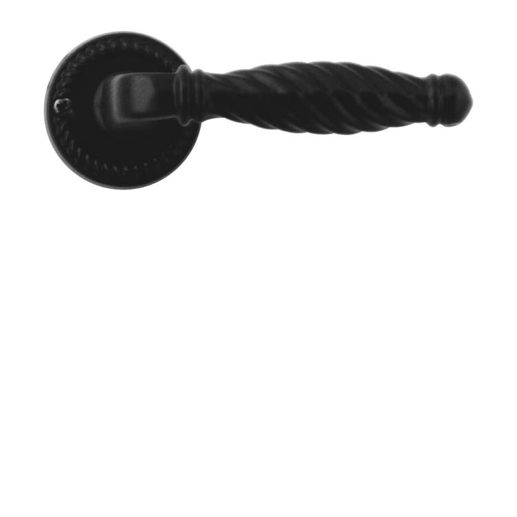 Poignée de porte pro anzio noir sans rosace