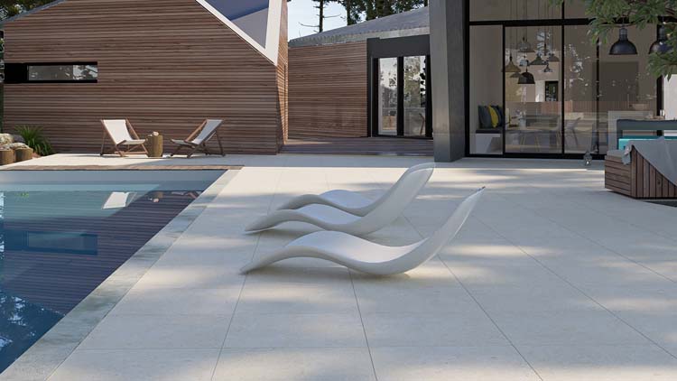 Dalle de terrasse Arquennes beige 60x60x2cm