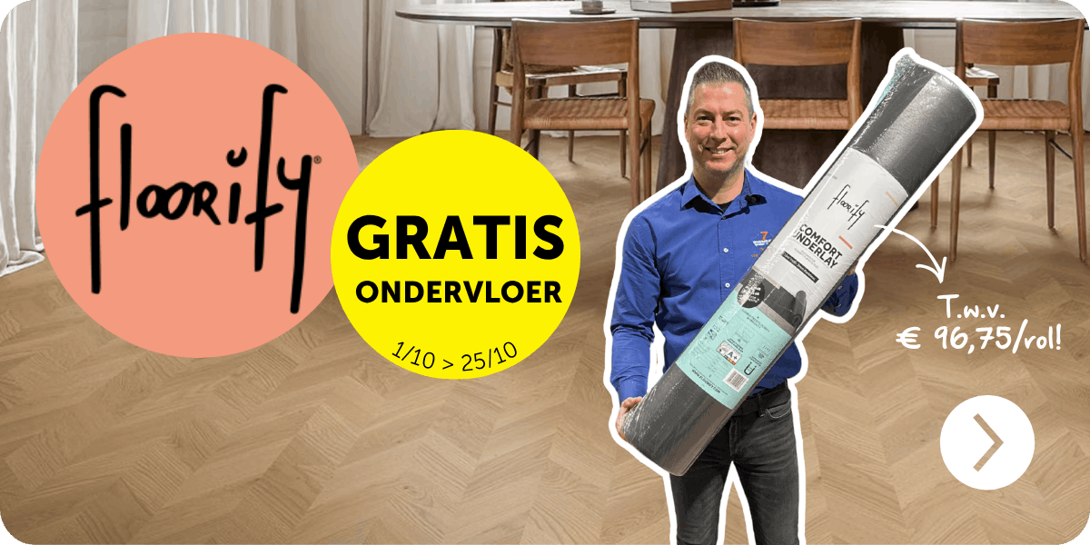 Floorify gratis ondervloer actie