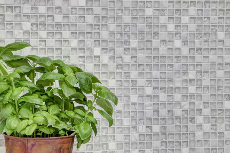 Mozaïek Crystal+ Mix wit glanzend 30,5x30,5cm