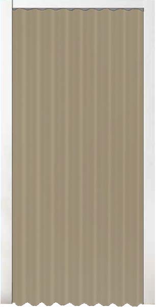 Vouwdeur cream kunstleder op maat