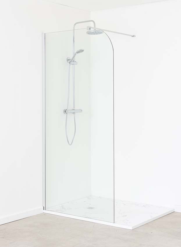 Douchewand Avery afgerond 97x200cm