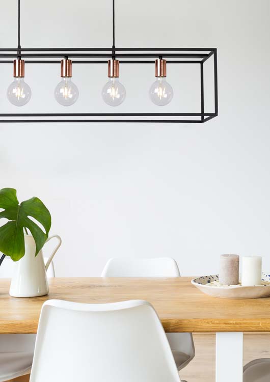 ARTHUR - Hanglamp - 5xE27 - Zwart