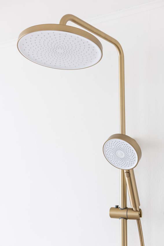 Set de douche Miley thermostatique brushed gold