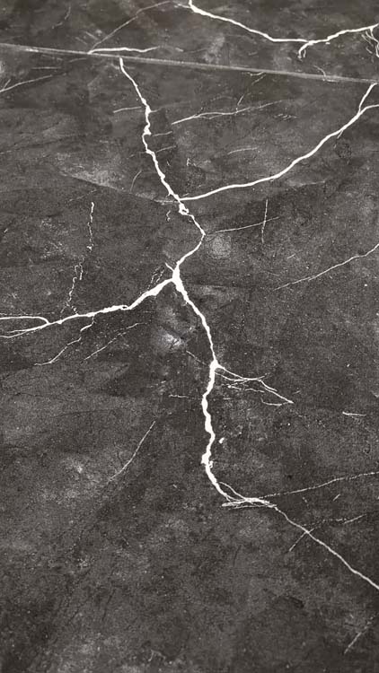 Vloer- en wandtegel Apollo Marmi marmerlook glanzend zwart 50x50cm