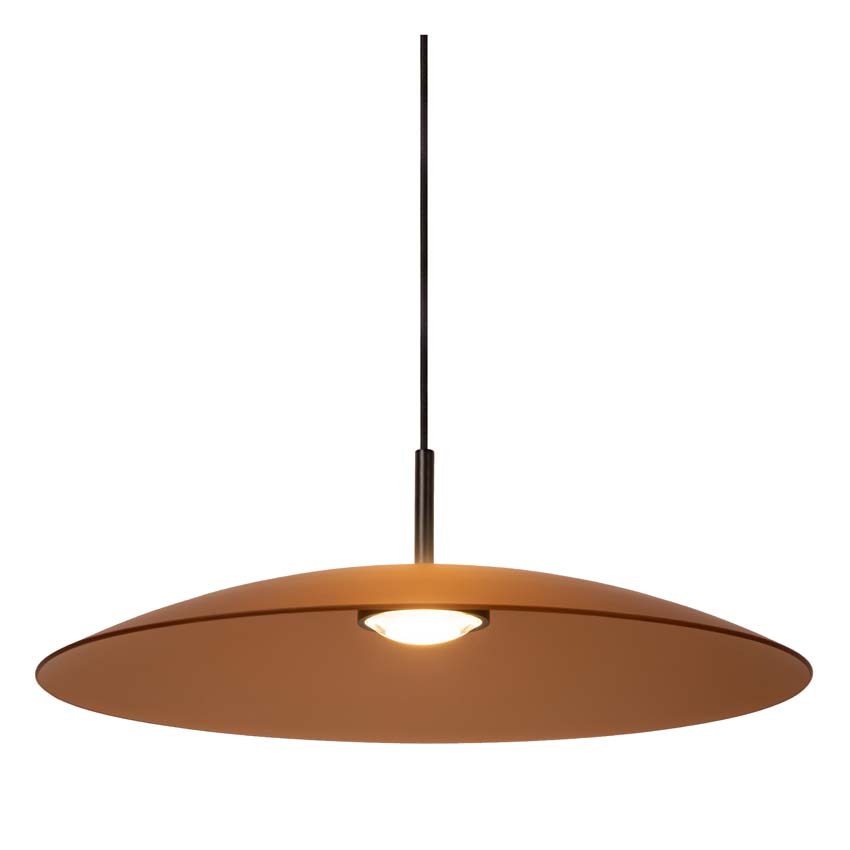 Lucide Premium Menga - Hanglamp - Ø 60 cm - LED Dimb. - 1x18,6W 2700K - Amber