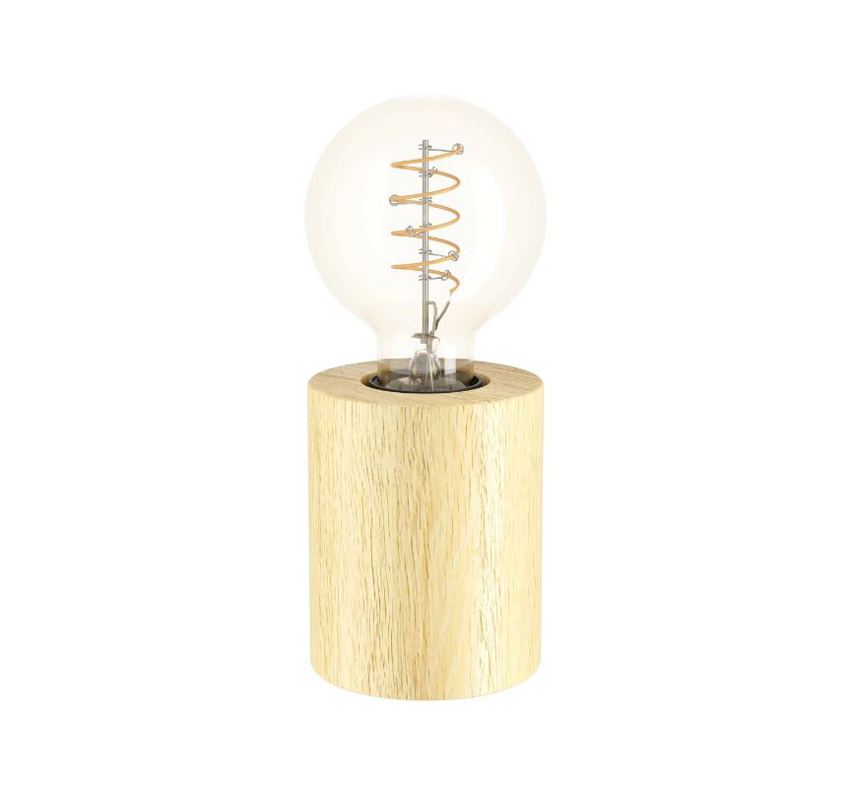 Lampe de table - or - Ø8x8cm - dimmable - E27 - 1x40W