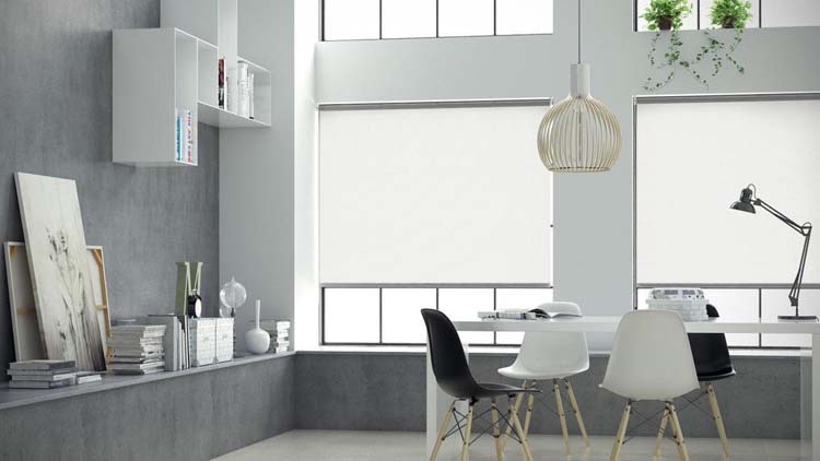 Store enrouleur translucide 150x190cm blanc