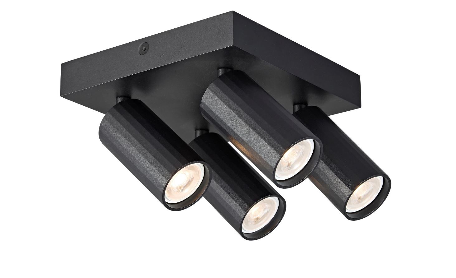 Opbouwspot - zwart - vierkant - MR11 - 4x35W - excl. lichtbronnen
