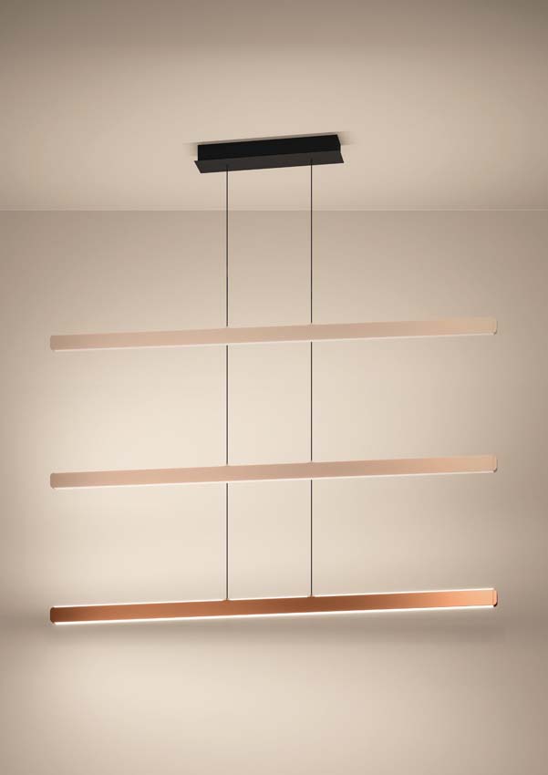 Suspension Easy Lift - Bronze - 150 cm - Dimmable - 1x30W - 2200-6500K - avec télécommande