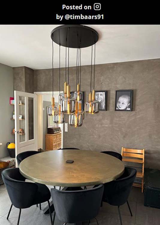 Suspension - fumé - Ø22cm - E27 - 40W