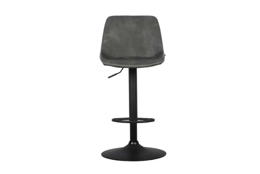 Chaise de bar Nice gris mat
