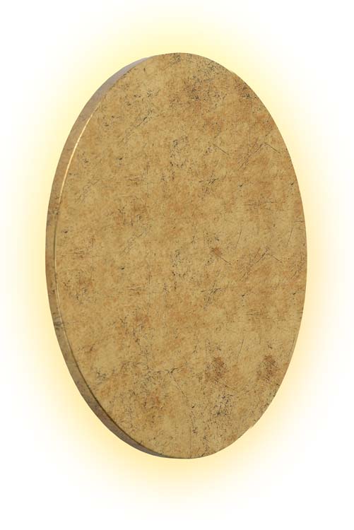 Wandlamp - Ø 22 cm - LED - 1x5W 3000K - Mat Goud / Messing