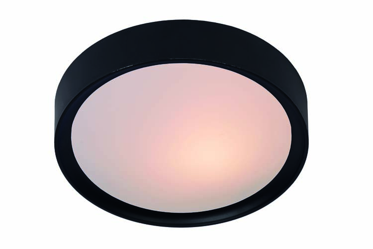 Plafonnier - noir - dimmable - LED - Ø33cm - E27 - 9W