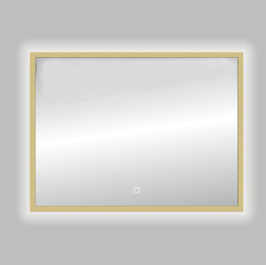 Spiegel Ariane rechthoekig LED dimbaar mat goud 120x80cm