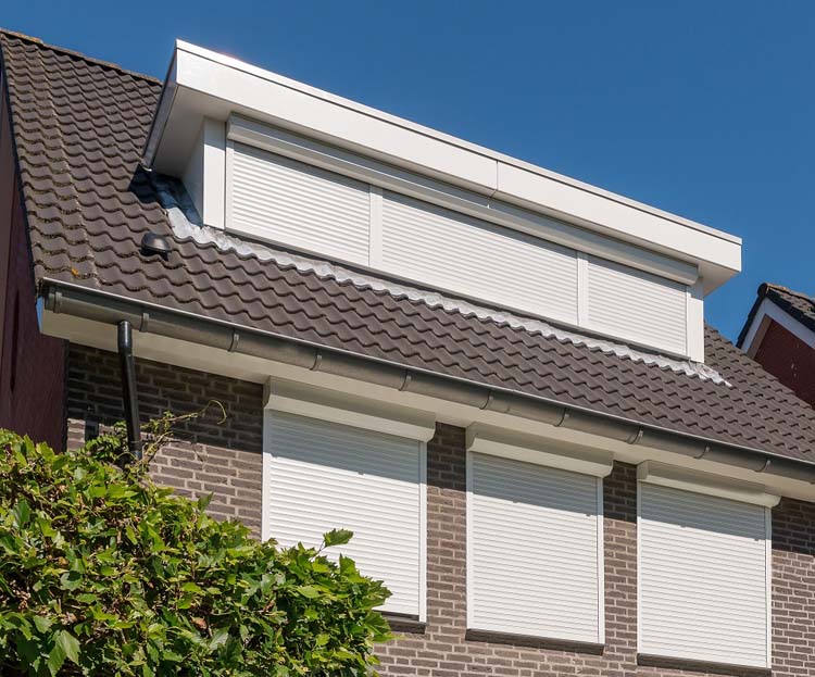 Rolluik Vito aluminium op maat solar wit rechts