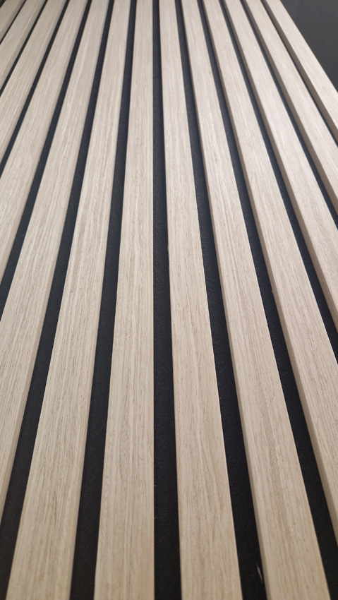 Wandpaneel Line up accoustic witte eik 52x270cm