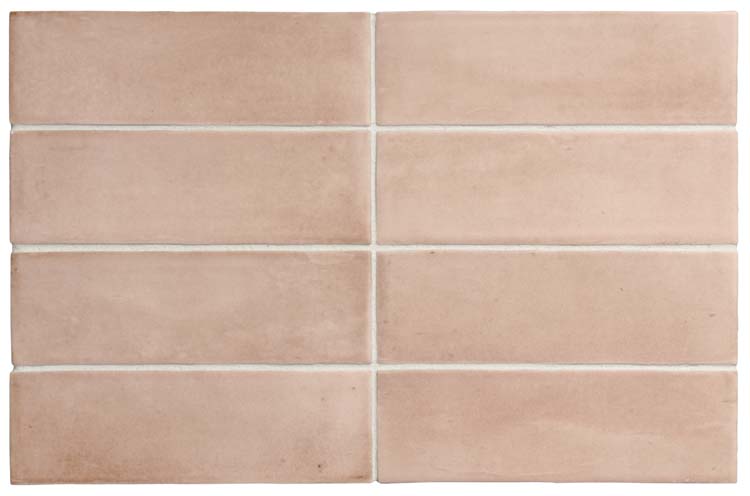 Vloer- en wandtegel Nono Orchard rechthoek mat rose 5x15cm