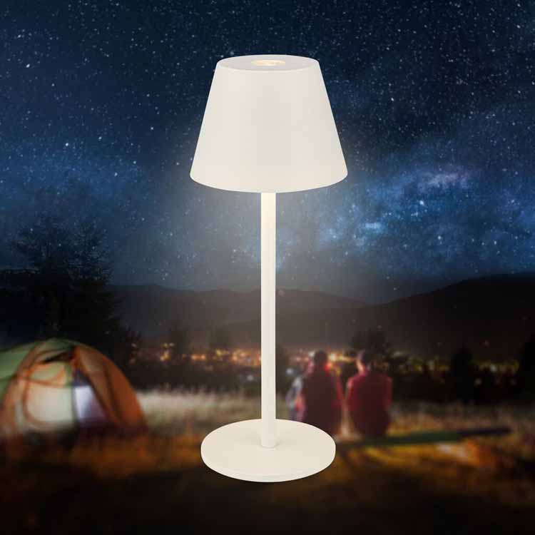 Lampe de table Salori - blanc - 14.2cm - dimmable - LED - 2.1W - 2700K - IP44 - USB
