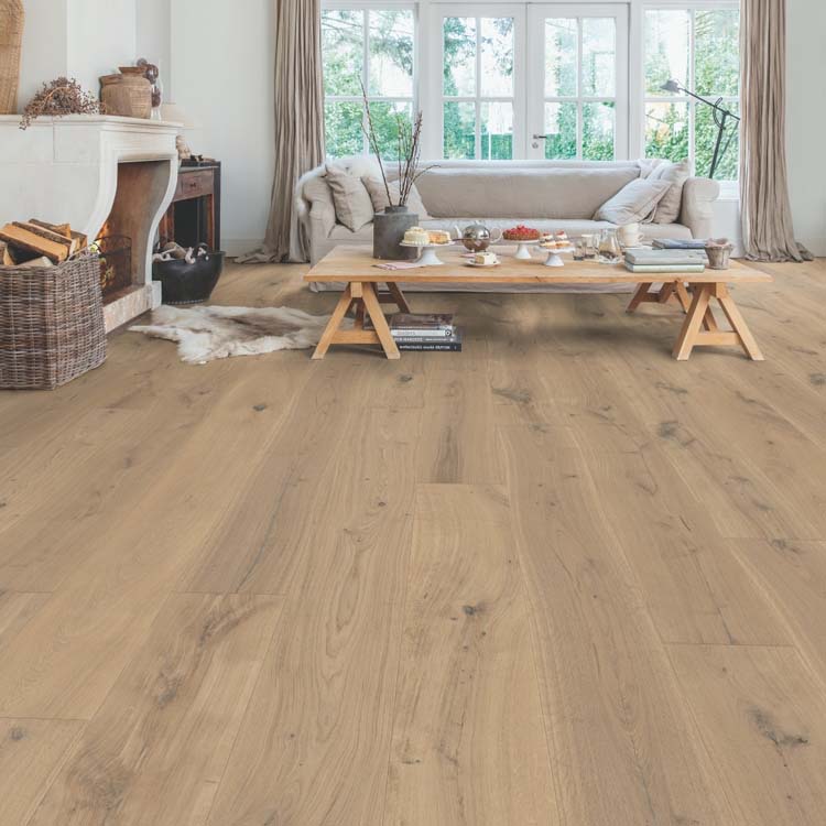 Staal Quick-Step parket massimo Cappuc.Blond Eik Extra Mat