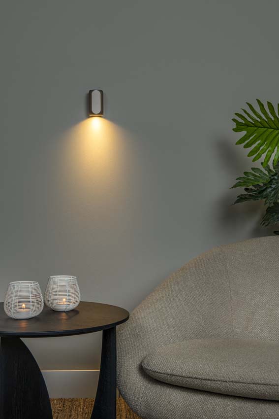 Lucide Premium Braga - Applique murale - 1xGU10 - Café