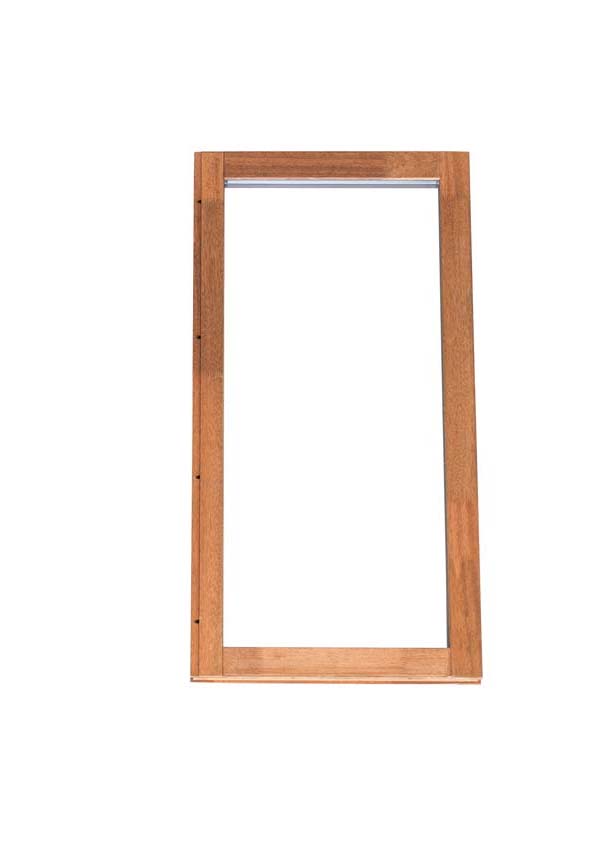 Châssis fixe Trae bois Meranti 46mm naturel sur mesure