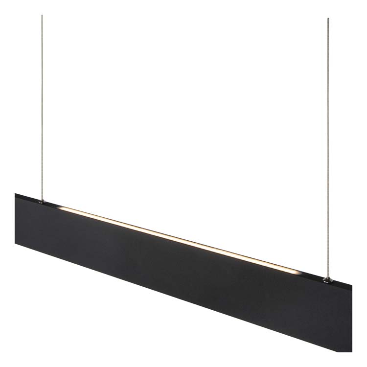 Suspension - noir - 119cm - LED - 36W - 2700K
